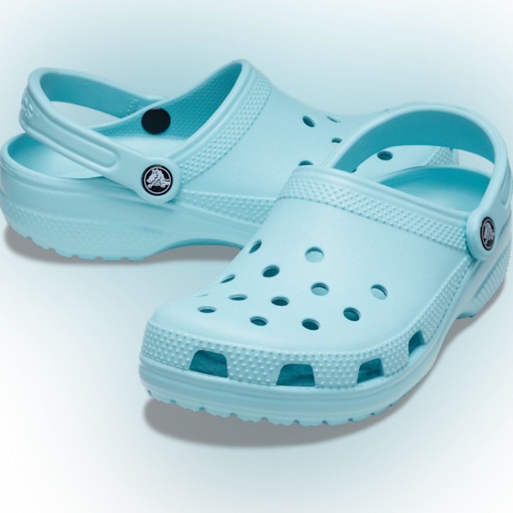 The original clog in light blue!